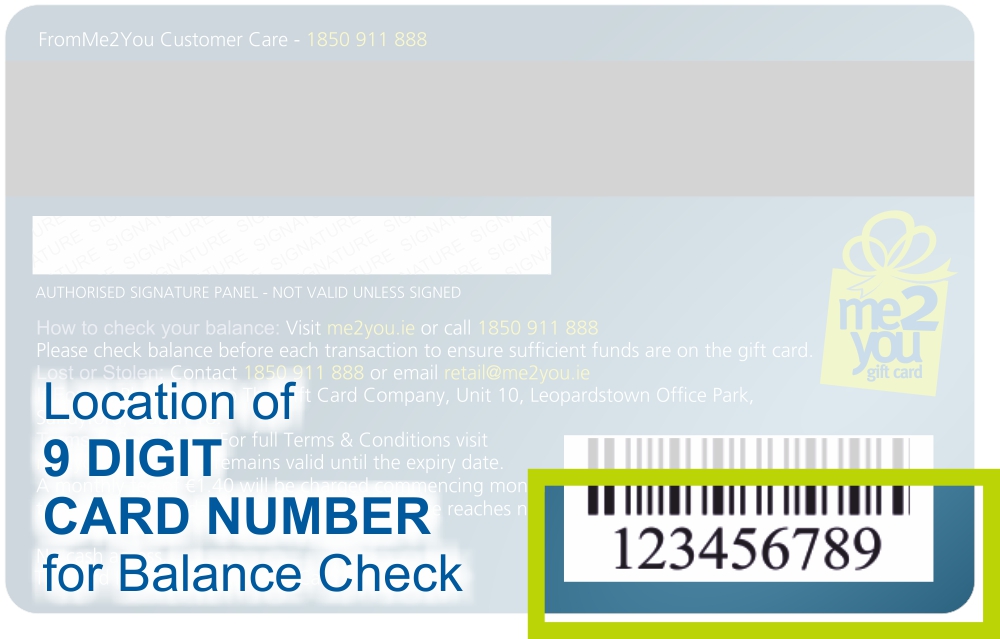 Balance Check 9 digit number