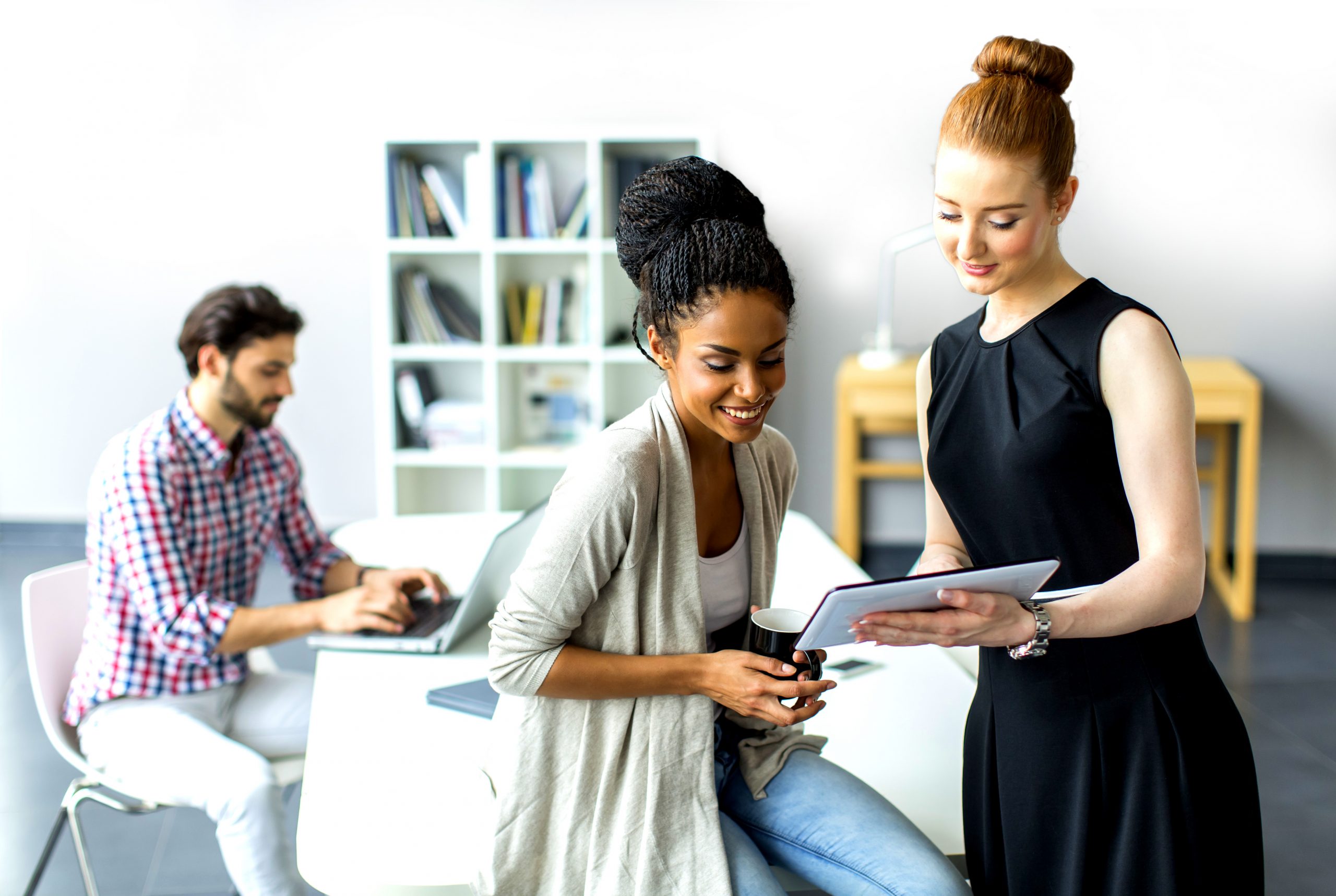colleagues in office setting