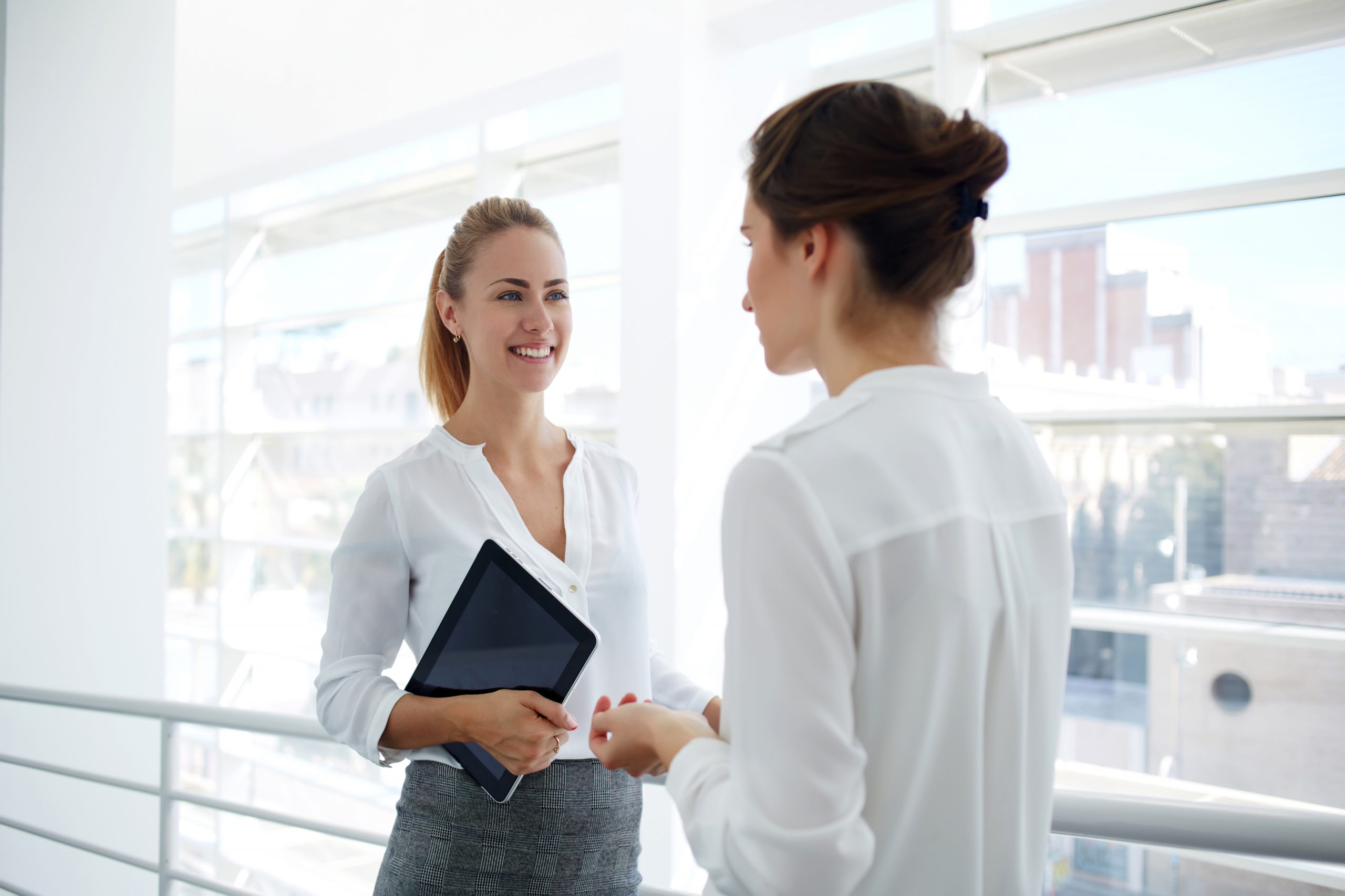 colleagues conversing